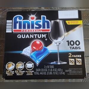 Finish Quantum Powerball Dishwasher Detergent Tablets 100 ct.